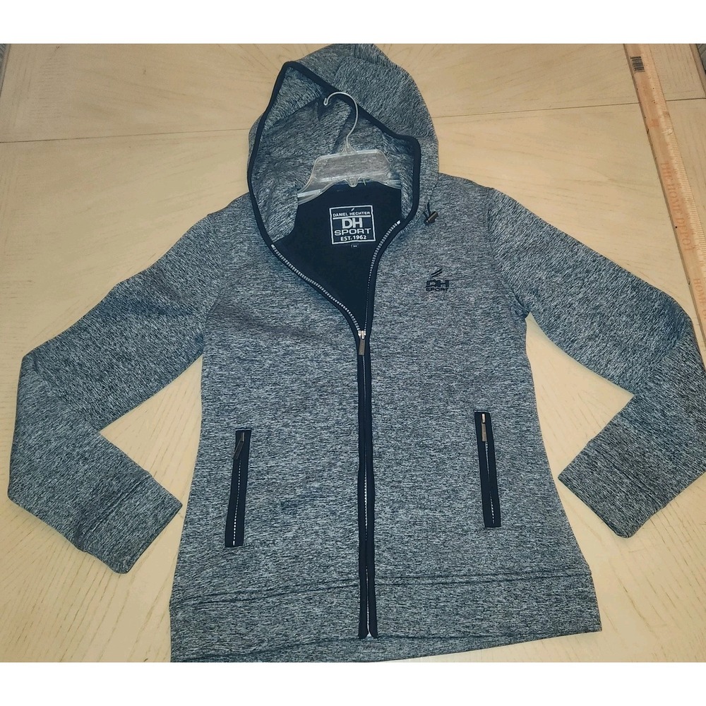 Daniel Hechter SPORT  Grey & White Zip‎ Up Hoodie Size 34